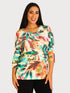 Elegant 3/4-Sleeve Shirt - T2311